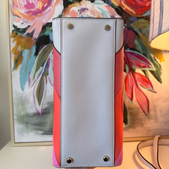 Preloved Kate Spade Novelty Tropical By The Pool Flamingo Sam Satchel Crossbody - Picture 12 of 15